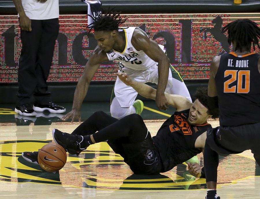 NCAA: Oklahoma State's Cade Cunningham sprains ankle vs. Baylor