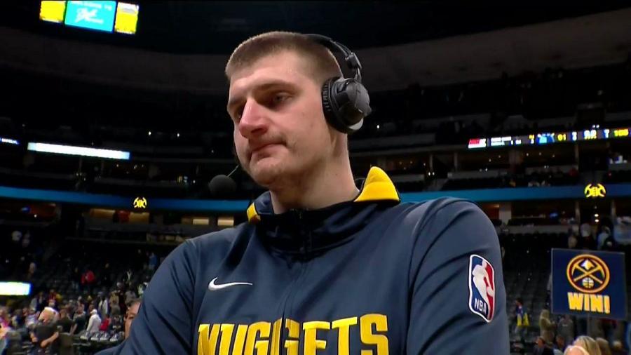 Watch: Nikola Jokic loses it on Shaquille O'Neal after he mistakenly speaks  Russian to him instead of Serbian