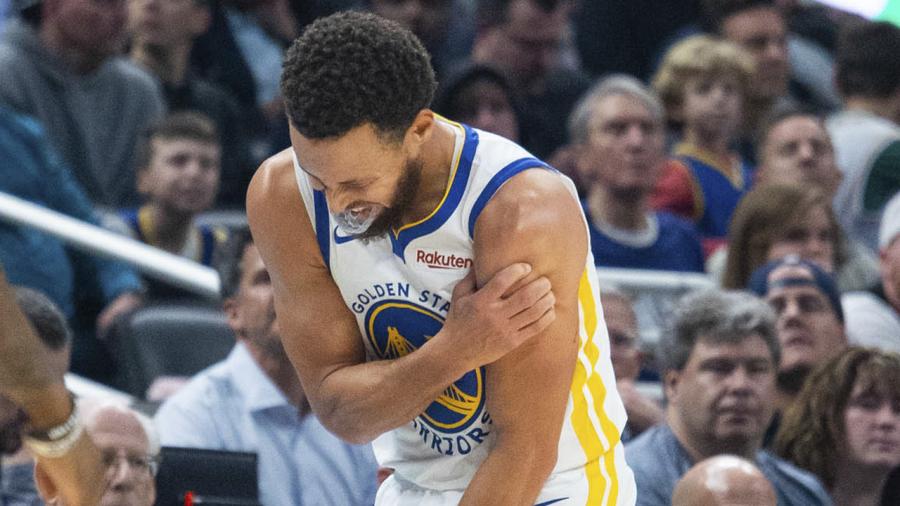 Warriors' Steph Curry reacts to shoulder injury, relieved surgery isn't  needed - NBC Sports Bay Area