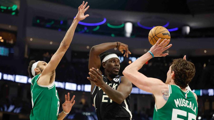 Down 4 starters, Celtics fall to red-hot Bucks in OT