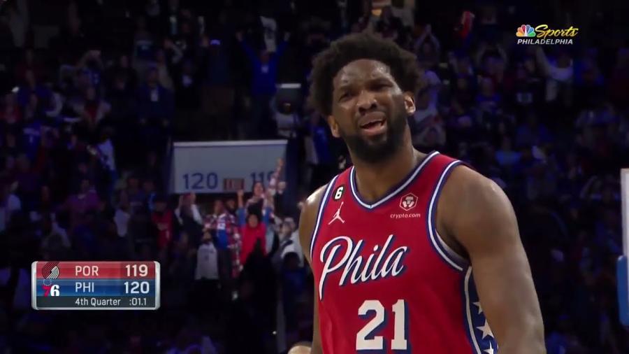 Joel Embiid Hits Fadeaway Shot To Seal 76ers W! 🚨| March 10, 2023 - YouTube