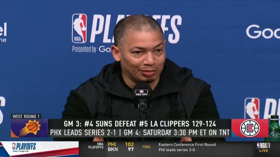 Tyronn Lue sends message to Kawhi Leonard after Suns beat Clippers 129-124  game 3 - YouTube