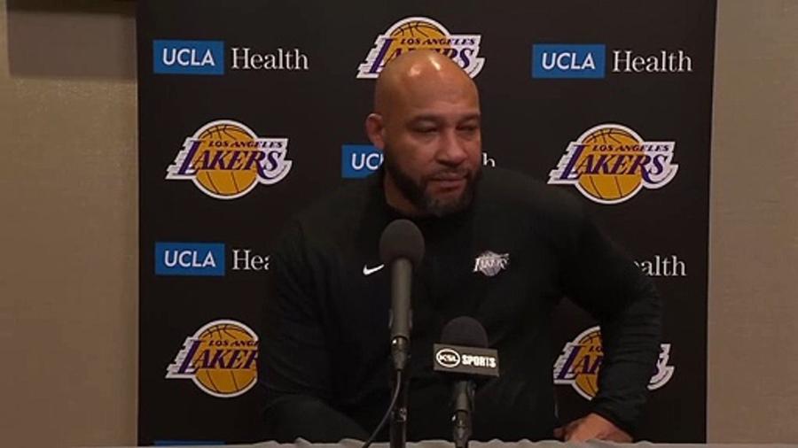 Darvin Ham after the Los Angeles Lakers' win against Utah Jazz - video  Dailymotion