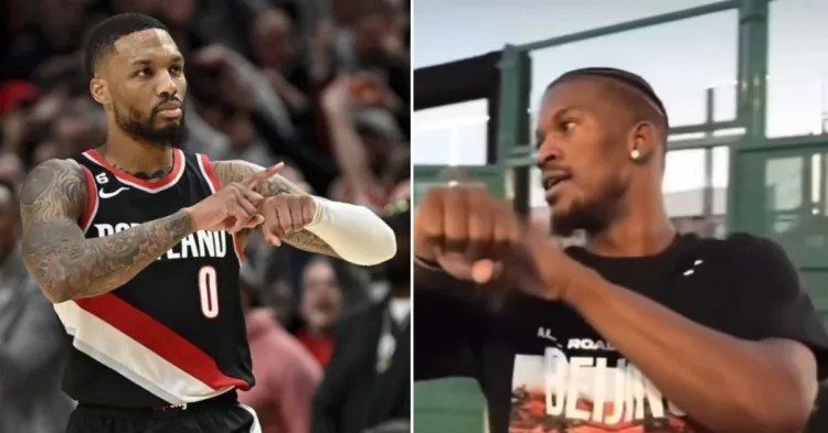 Damian Lillard and Jimmy Butler (Credits - NNA Browndown with Nishan and YouTube) - 2