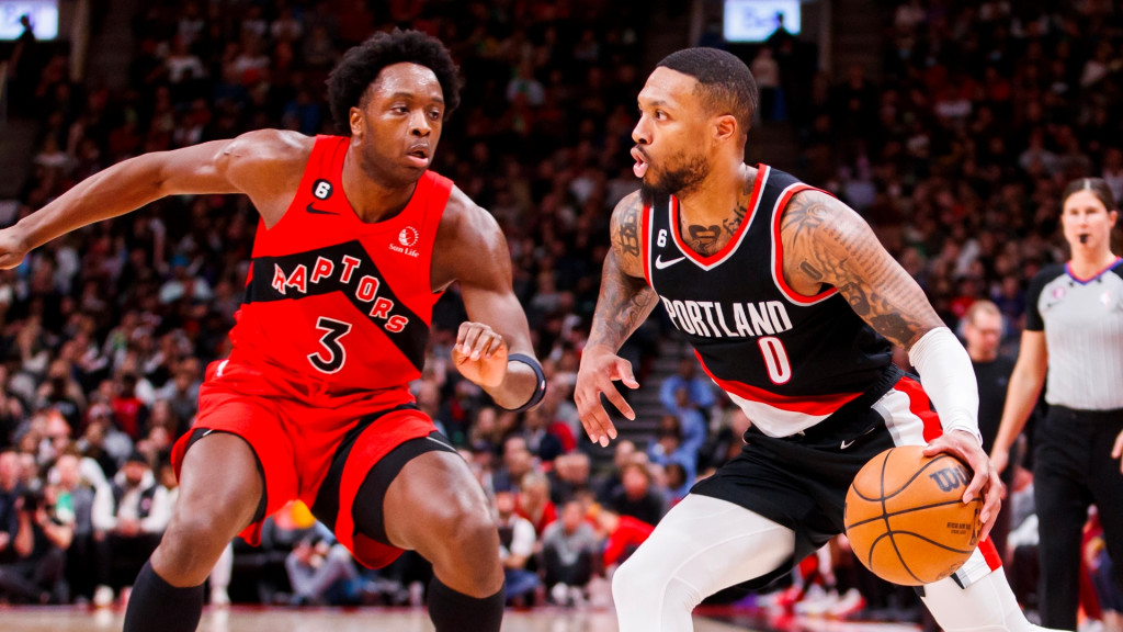 O.G. Anunoby and Damian Lillard 091923