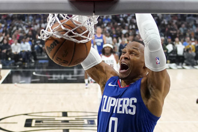 Leonard and George dominate in Clippers' 123-111 win over the Trail Blazers  to open the season