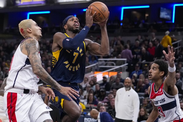 Bruce Brown boosts Pacers offense as Indiana routs Washington 143-120 in record-setting opener | AP News