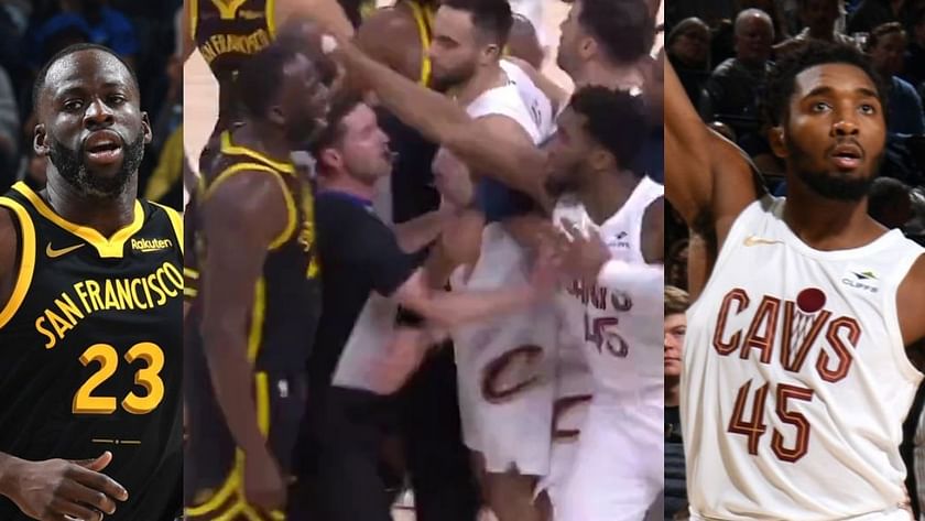 Watch: Draymond Green and Donovan Mitchell need to be separated after they have a go at each other