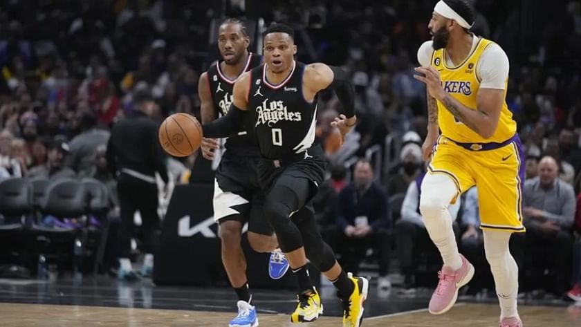 Watch: Russell Westbrook faces wrath of Lakers fans on first road game  against Clippers' cross-town rivals