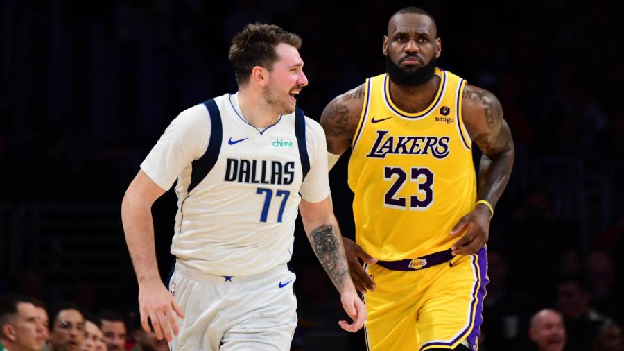 Dallas blows a 20-point lead in the 4th, but Kyrie's 3-pointer pushes Mavs  past Lakers 104-101 - ABC7 Los Angeles